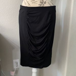NEW Vince Camuto Black Rouched Pencil Skirt